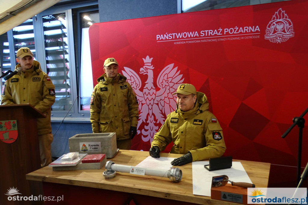 Wmurowano akt erekcyjny na budowie siedziby KP PSP