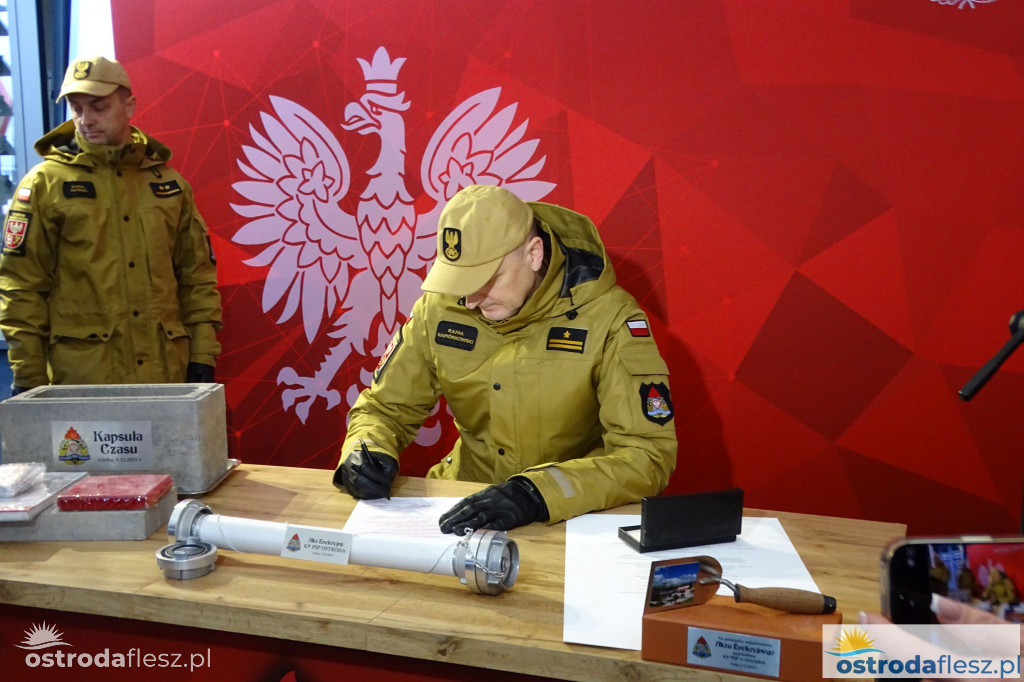 Wmurowano akt erekcyjny na budowie siedziby KP PSP