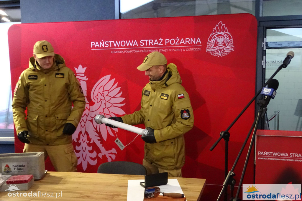 Wmurowano akt erekcyjny na budowie siedziby KP PSP