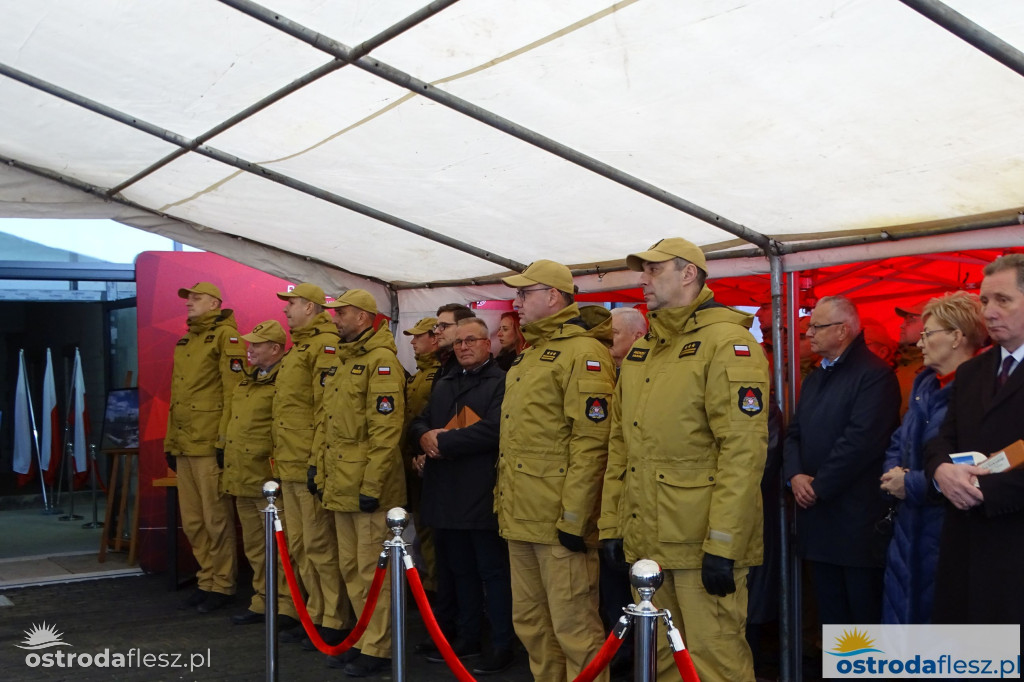 Wmurowano akt erekcyjny na budowie siedziby KP PSP