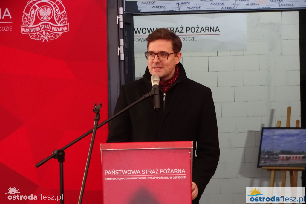 Wmurowano akt erekcyjny na budowie siedziby KP PSP