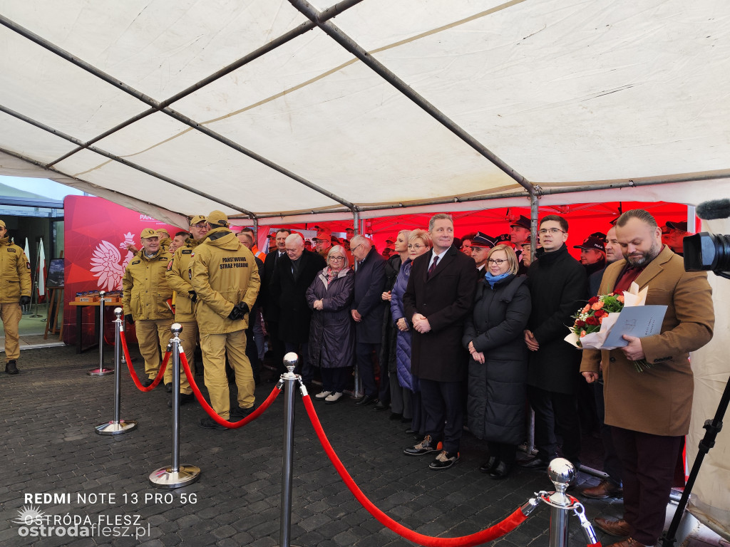 Wmurowano akt erekcyjny na budowie siedziby KP PSP