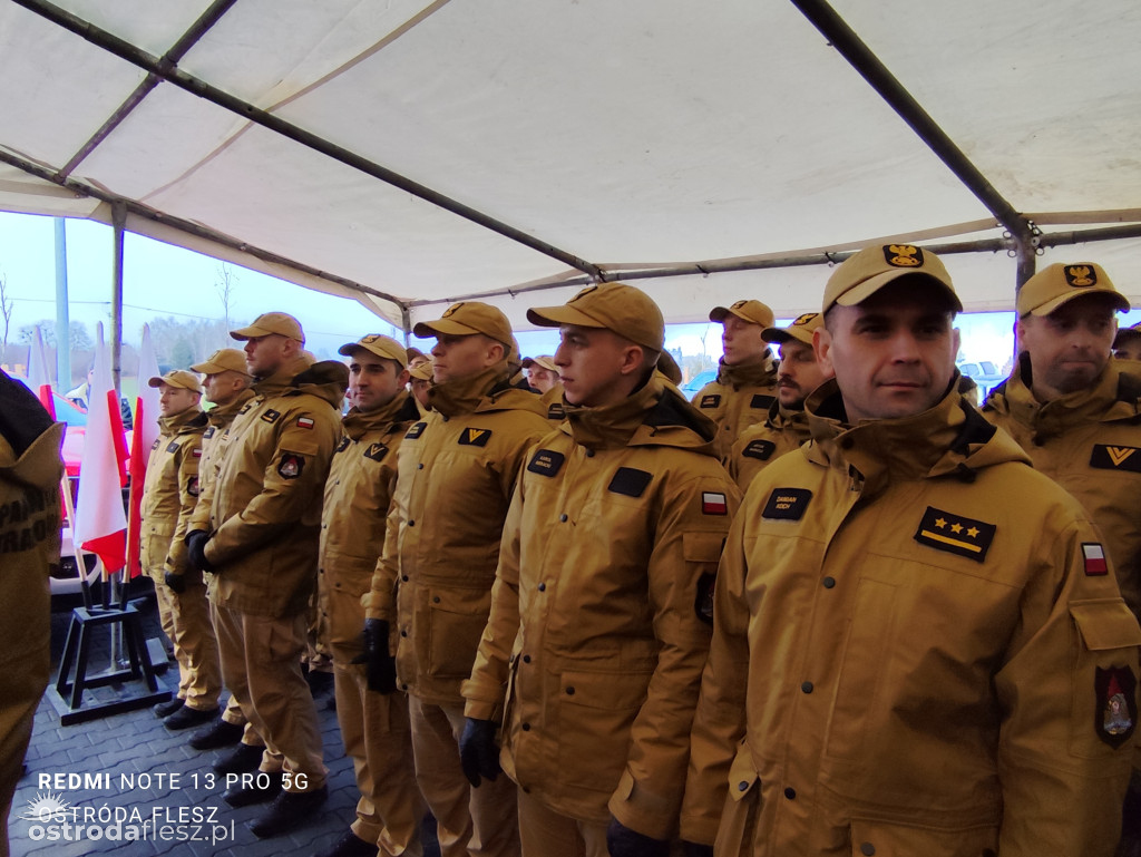 Wmurowano akt erekcyjny na budowie siedziby KP PSP