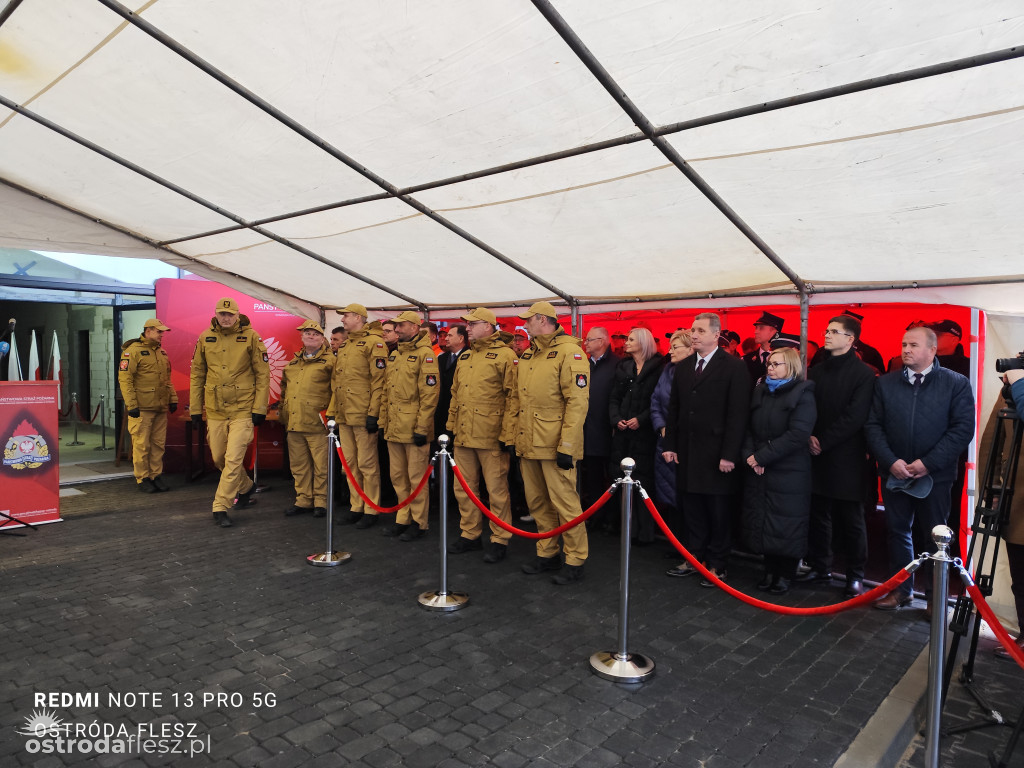 Wmurowano akt erekcyjny na budowie siedziby KP PSP