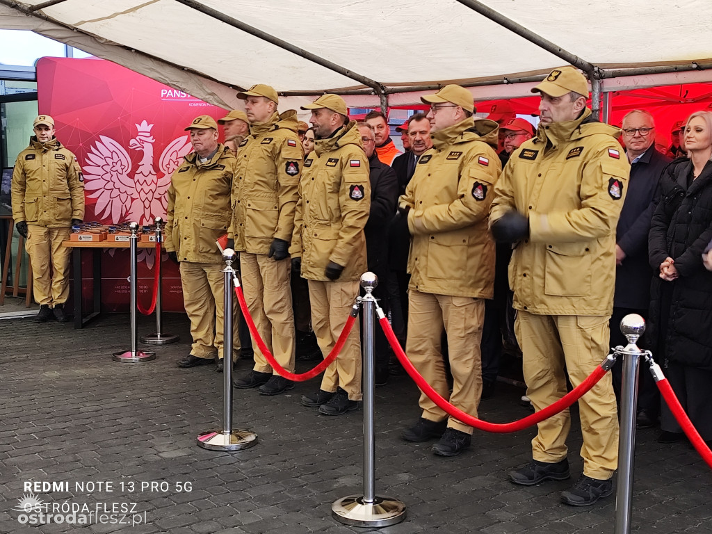 Wmurowano akt erekcyjny na budowie siedziby KP PSP