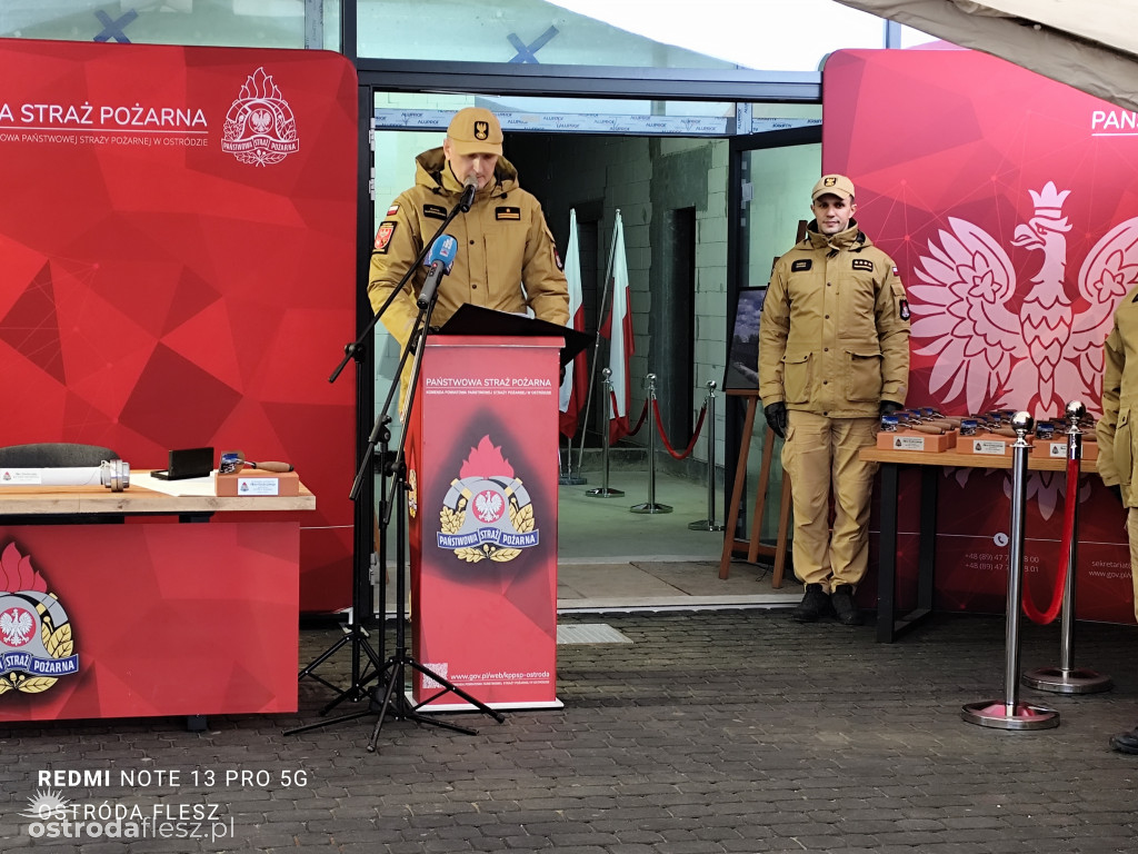 Wmurowano akt erekcyjny na budowie siedziby KP PSP