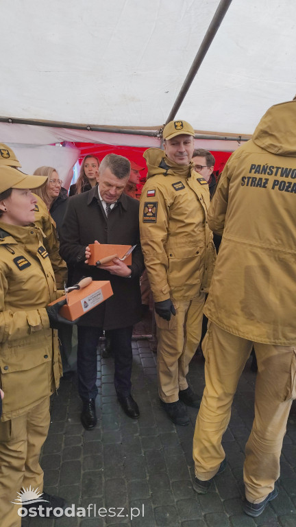 Wmurowano akt erekcyjny na budowie siedziby KP PSP