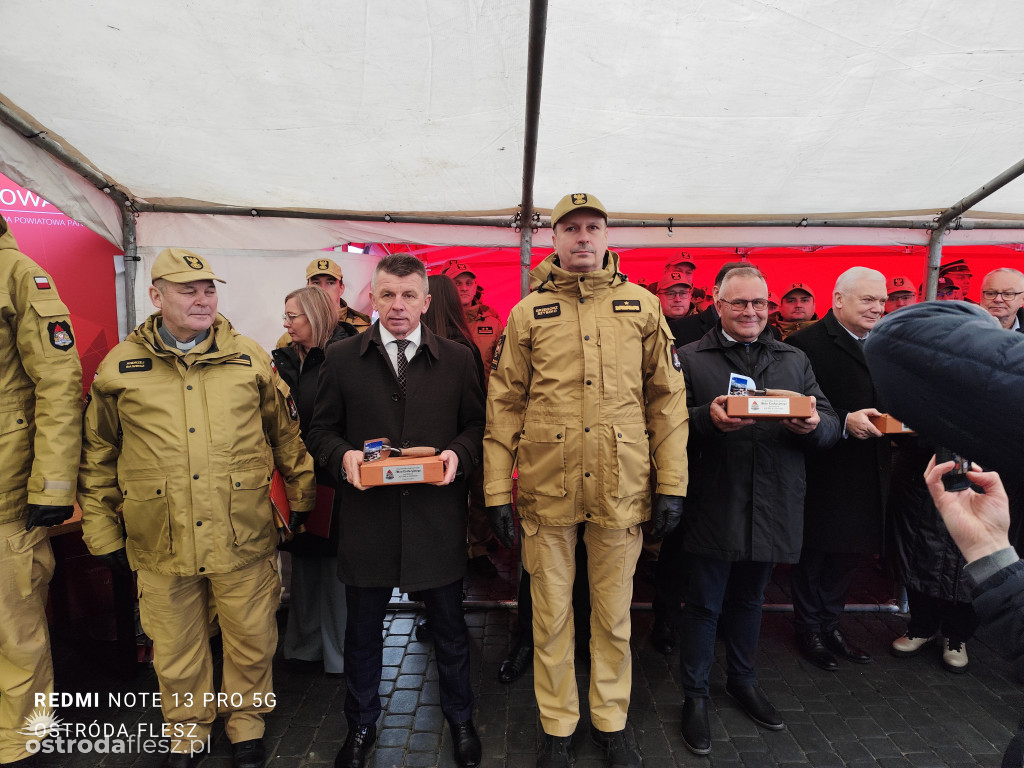 Wmurowano akt erekcyjny na budowie siedziby KP PSP