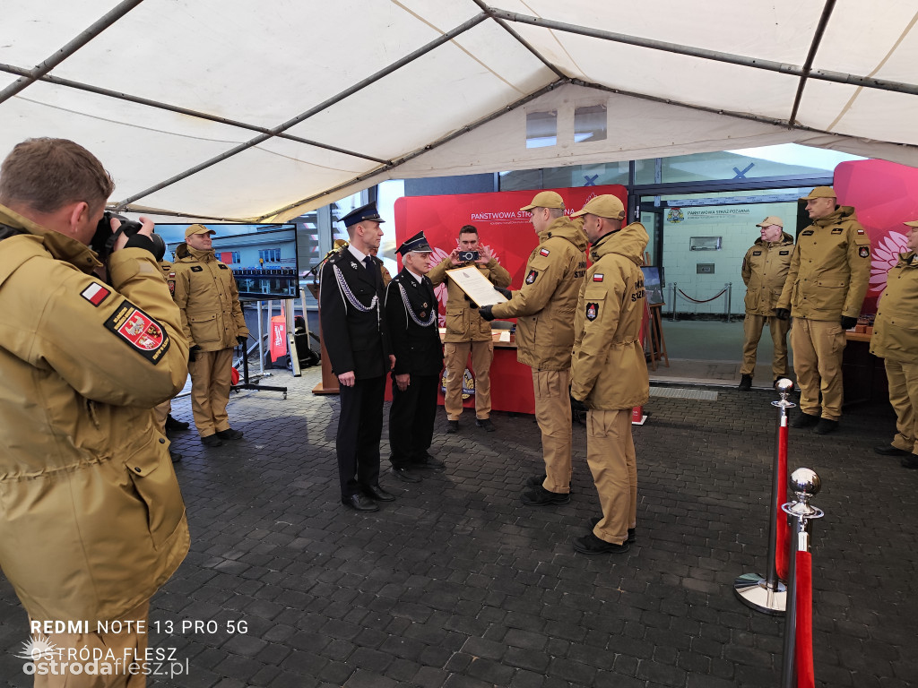 Wmurowano akt erekcyjny na budowie siedziby KP PSP