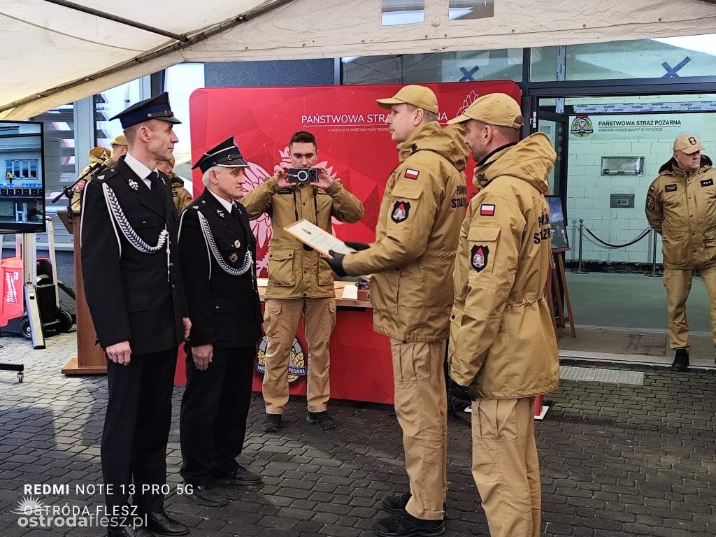 Wmurowano akt erekcyjny na budowie siedziby KP PSP