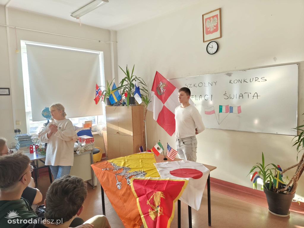 Konkurs z wiedzy o flagach świata w ekonomiku