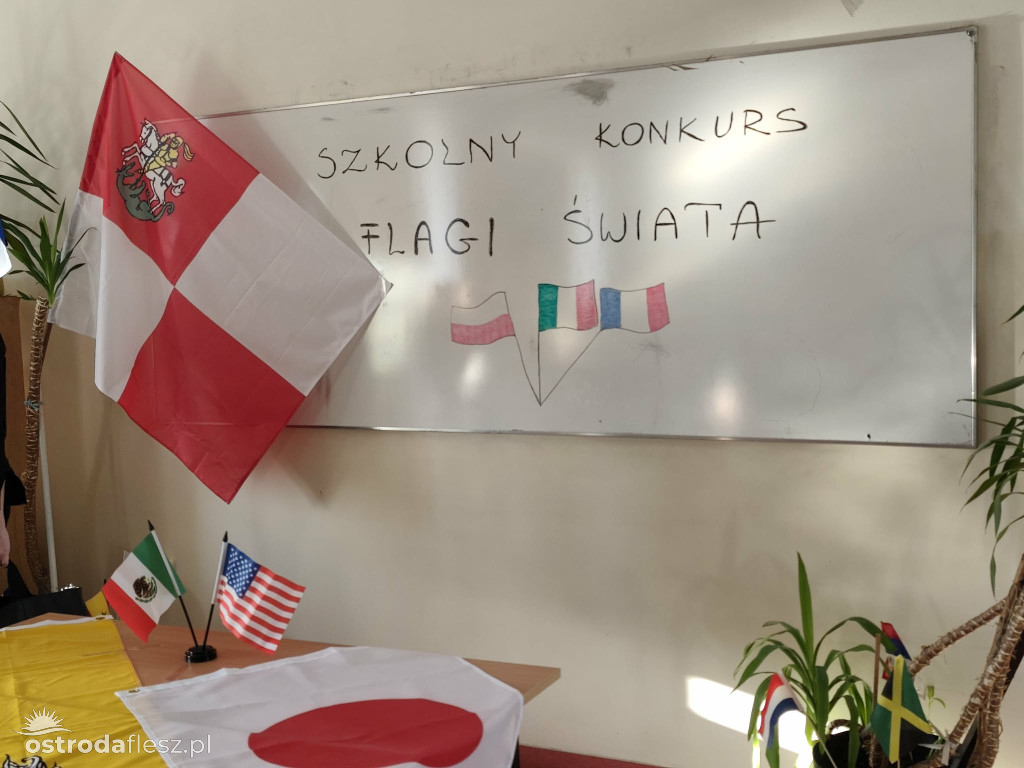 Konkurs z wiedzy o flagach świata w ekonomiku