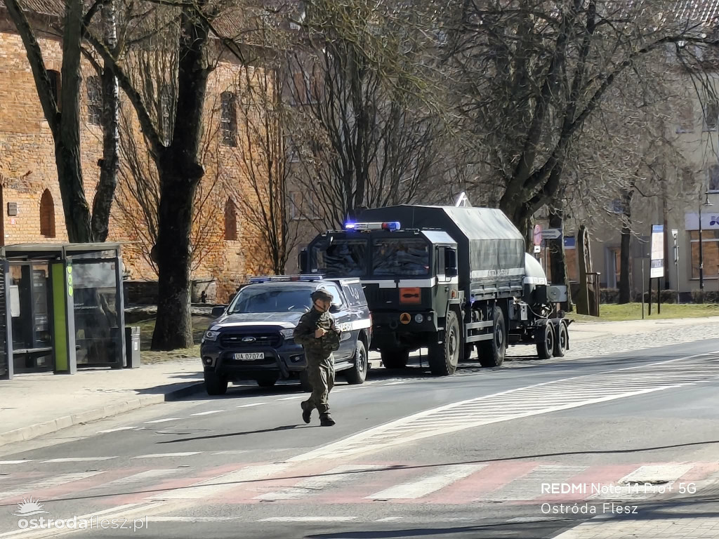 Niewybuch w Drwęcy tuż przy Urzędzie Miejskim