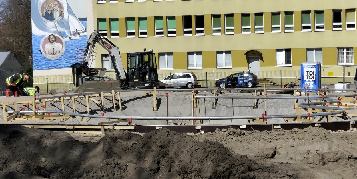 Postępują prace przy budowie skateparku w Ostródzie