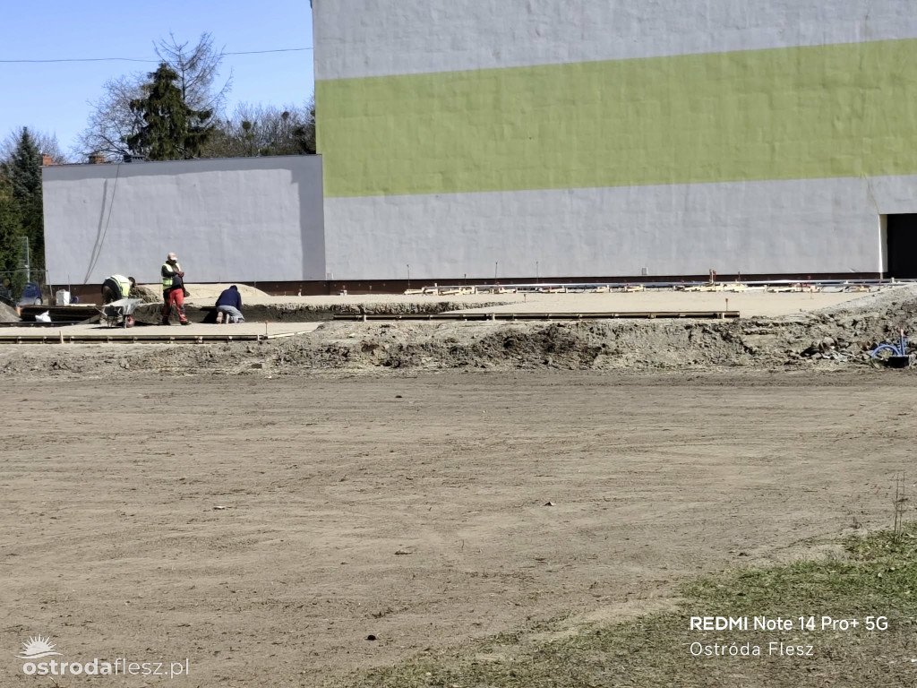Postępują prace przy budowie skateparku w Ostródzie