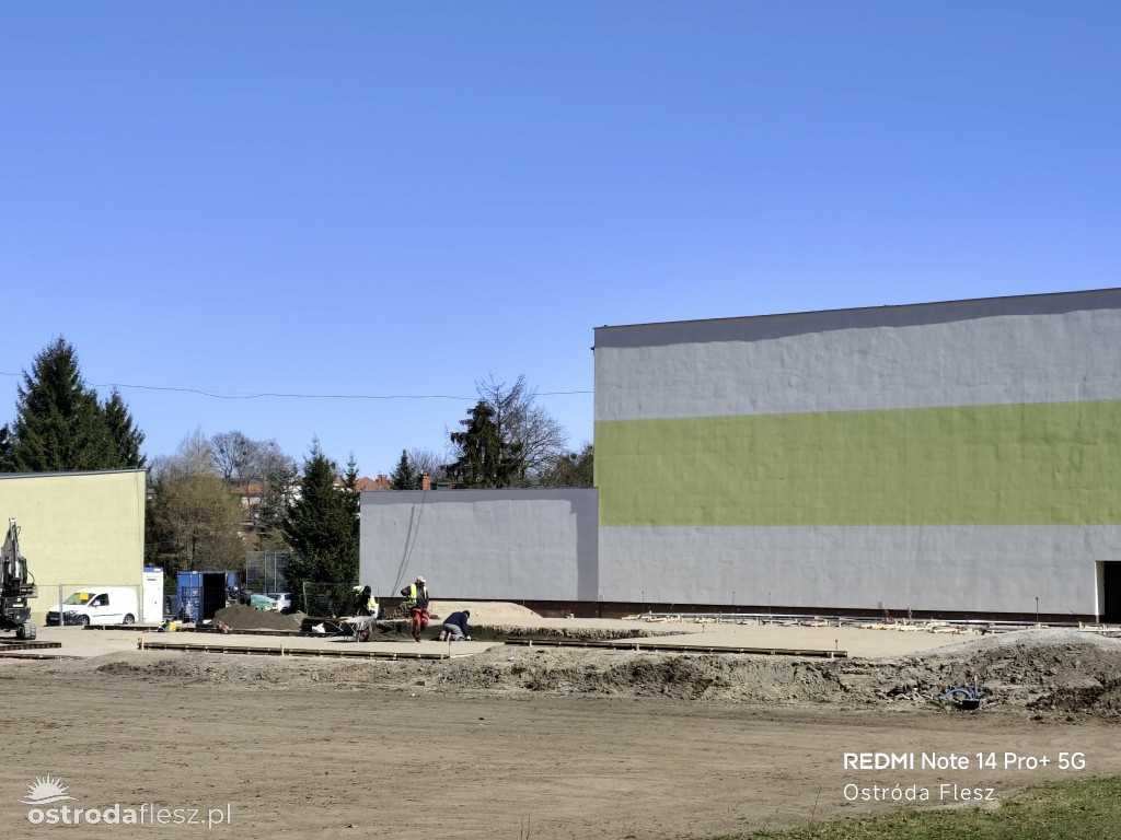 Postępują prace przy budowie skateparku w Ostródzie
