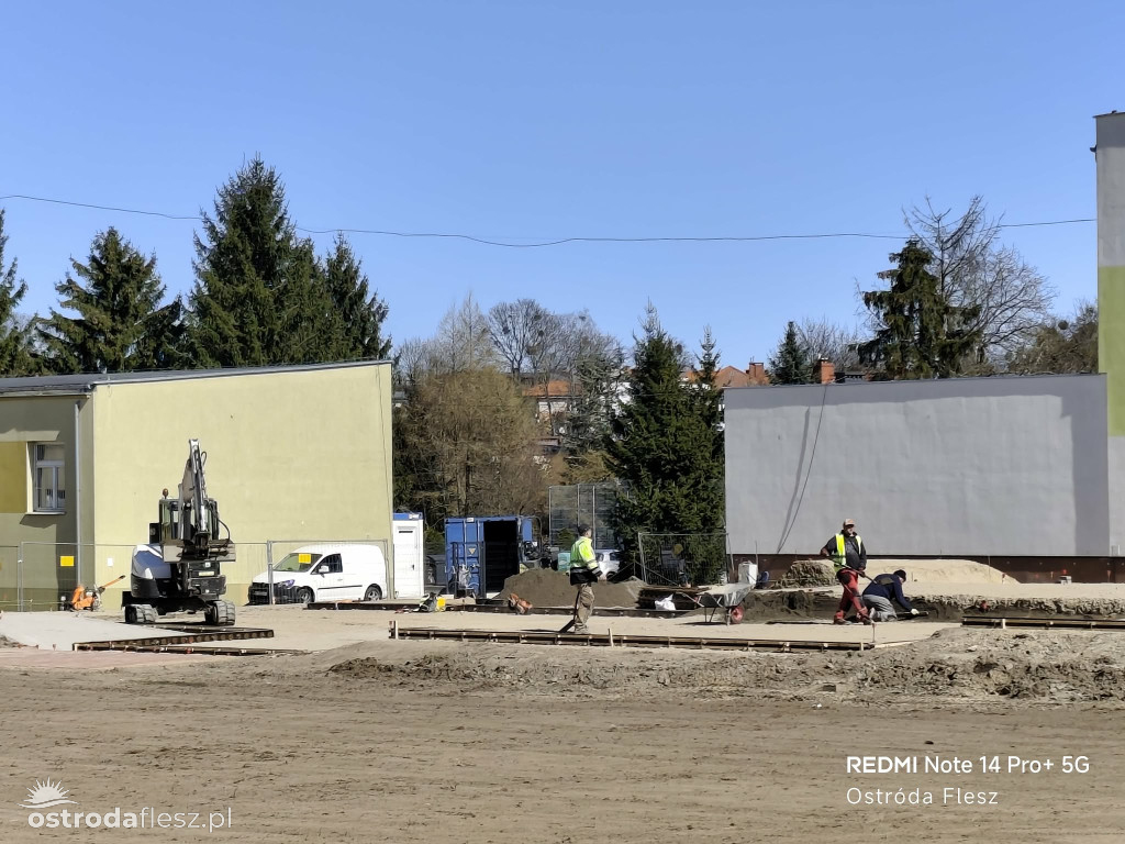 Postępują prace przy budowie skateparku w Ostródzie