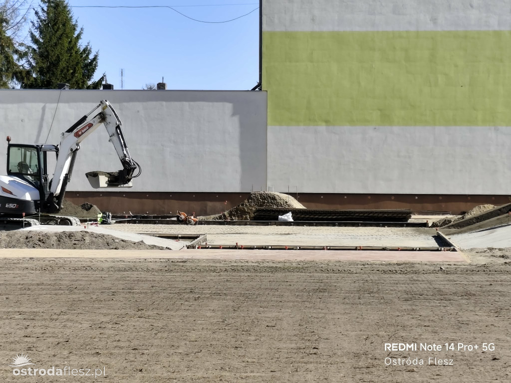 Postępują prace przy budowie skateparku w Ostródzie