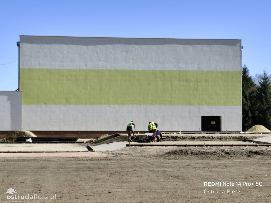 Postępują prace przy budowie skateparku w Ostródzie
