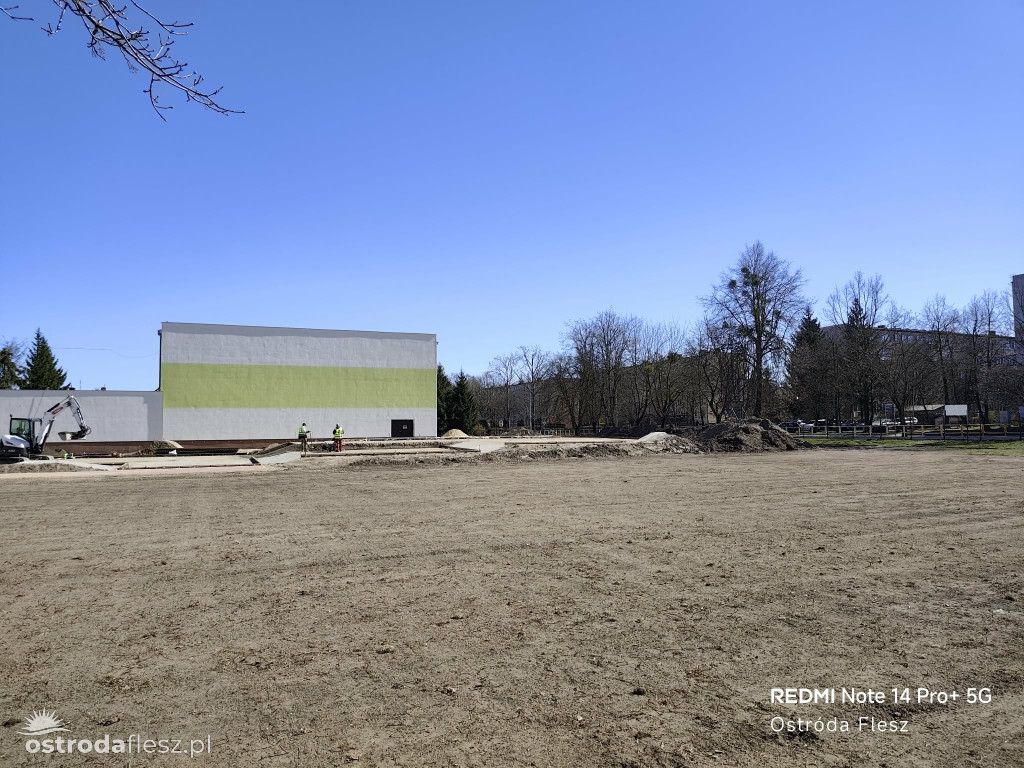 Postępują prace przy budowie skateparku w Ostródzie