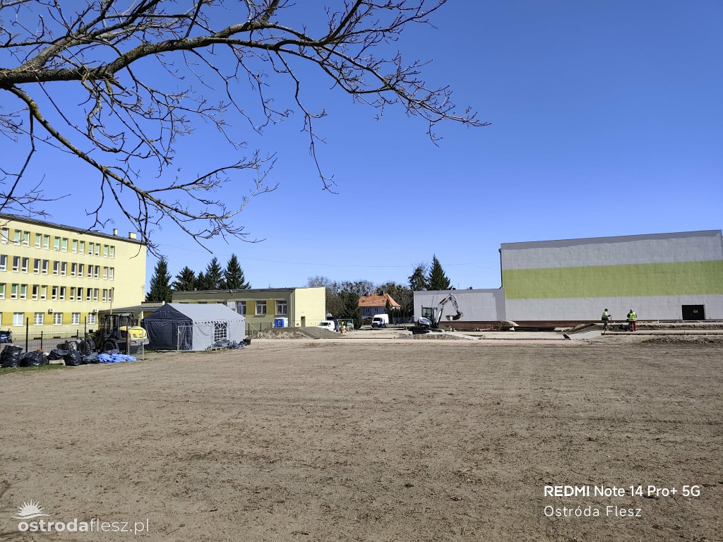 Postępują prace przy budowie skateparku w Ostródzie