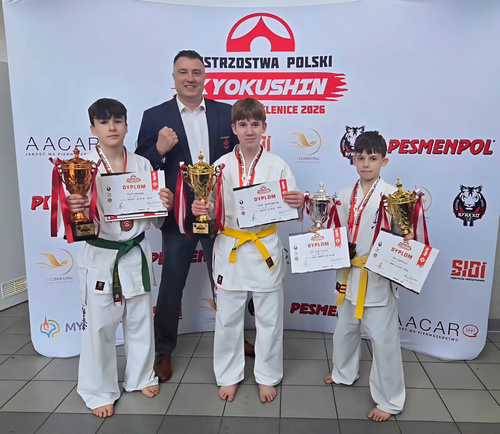 Ostróda:5 medali karateków na Mistrzostwach Polski