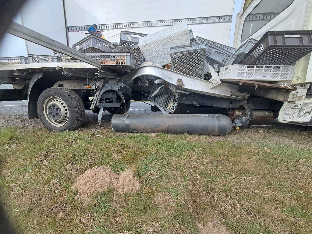 Frąknowo: Wybuch butli CNG w dostawczaku na S7