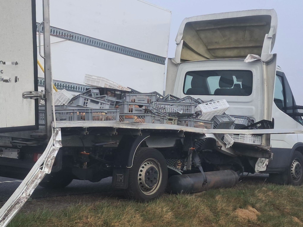 Frąknowo: Wybuch butli CNG w dostawczaku na S7