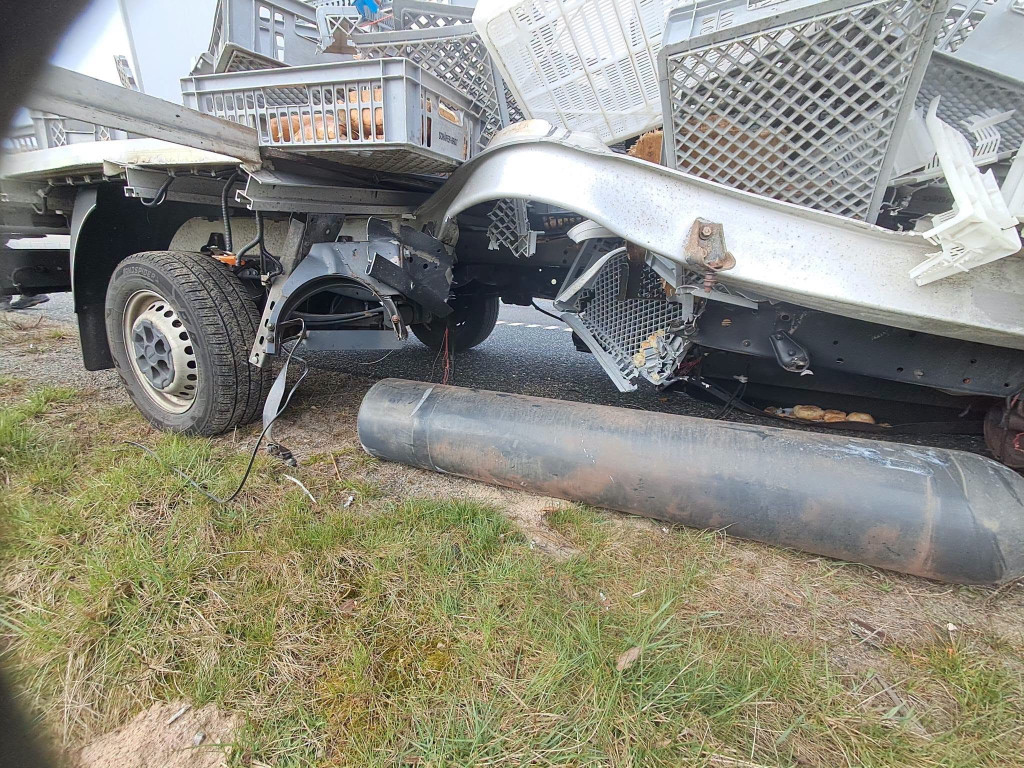 Frąknowo: Wybuch butli CNG w dostawczaku na S7