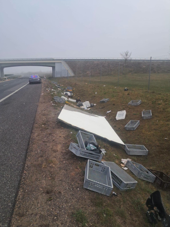 Frąknowo: Wybuch butli CNG w dostawczaku na S7