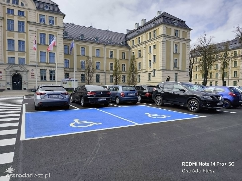 Wyremontowano parking przed Starostwem Powiatowym