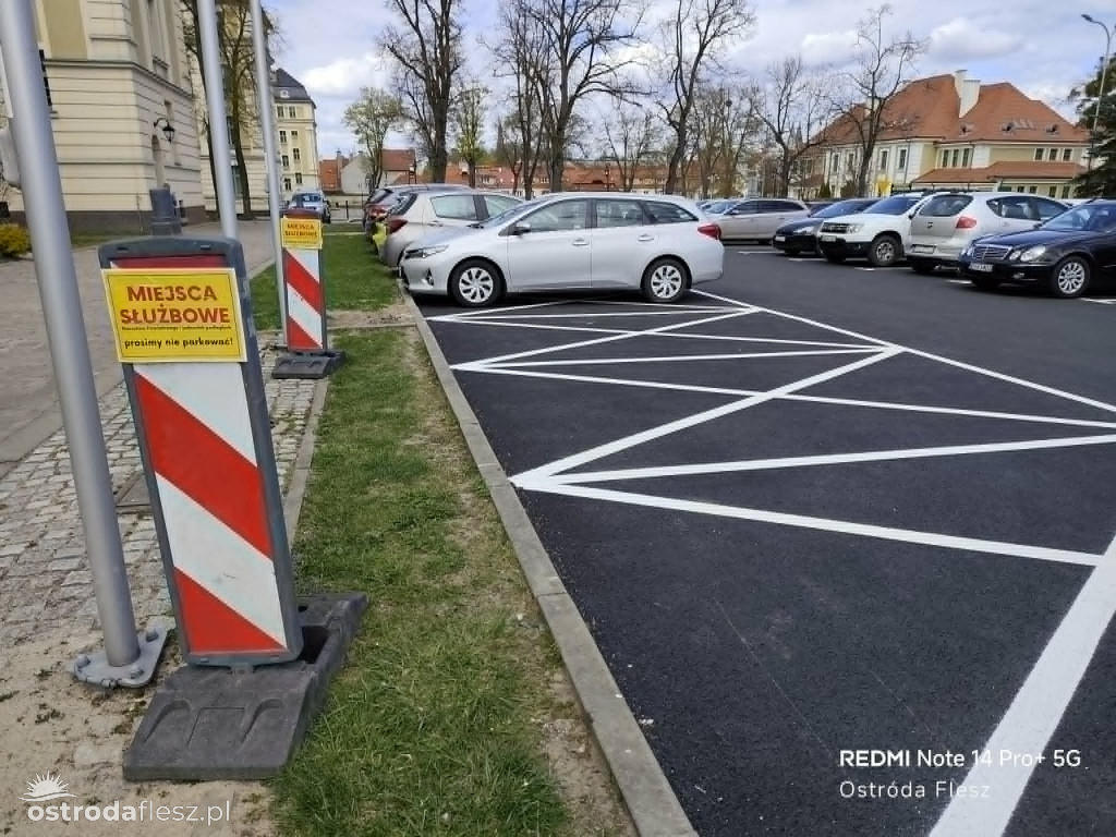 Wyremontowano parking przed Starostwem Powiatowym