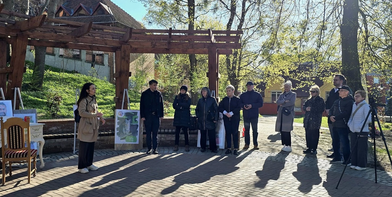 Ostróda uczciła Łukasza Litewkę w Ogrodzie Różanym