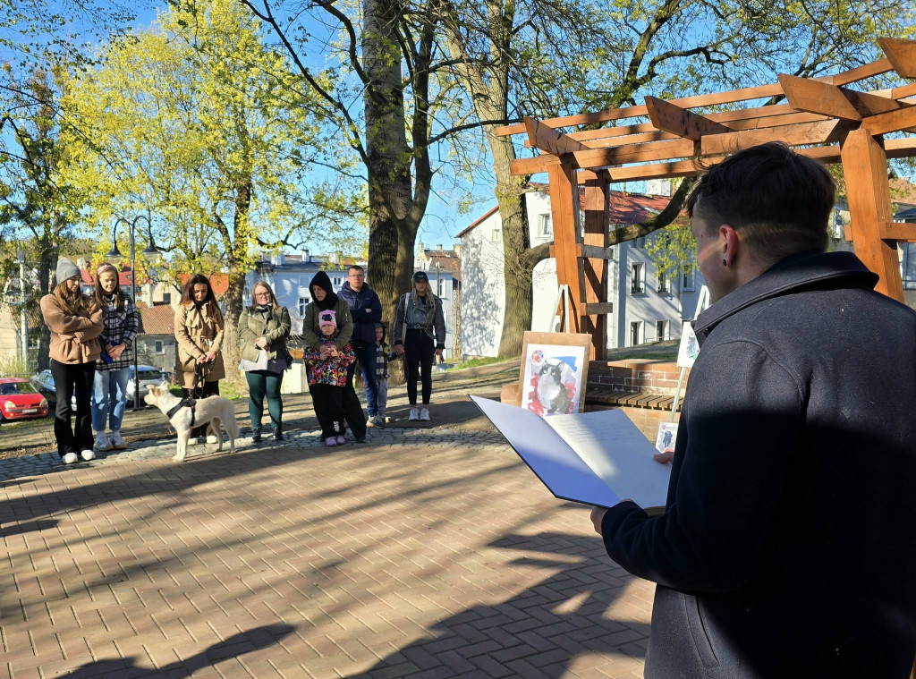 Ostróda uczciła Łukasza Litewkę w Ogrodzie Różanym