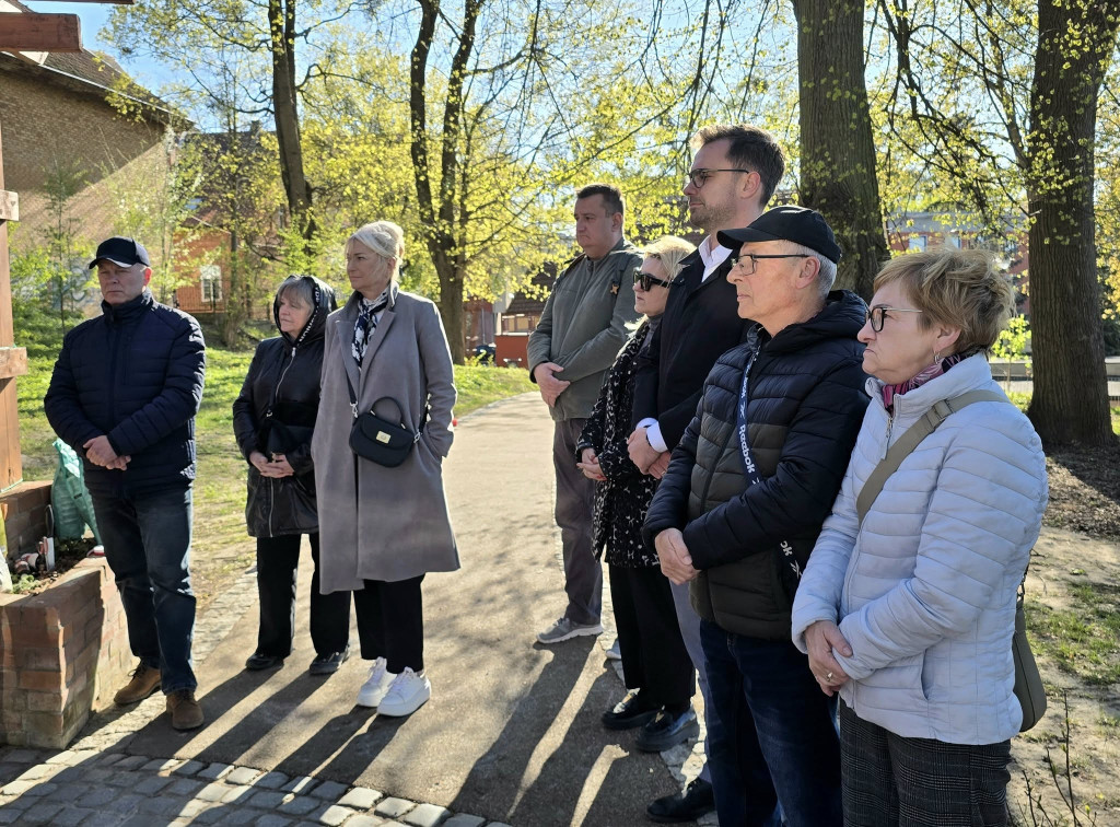 Ostróda uczciła Łukasza Litewkę w Ogrodzie Różanym