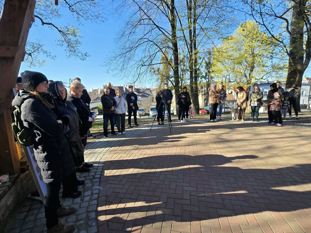 Ostróda uczciła Łukasza Litewkę w Ogrodzie Różanym