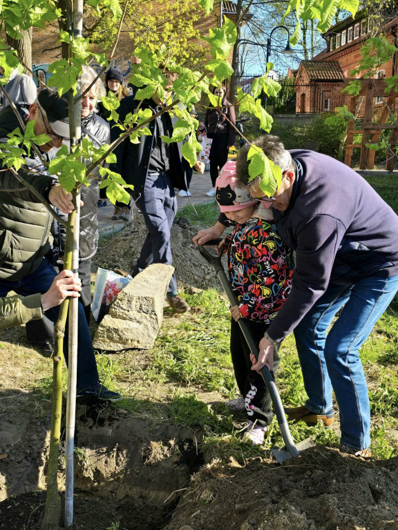 Ostróda uczciła Łukasza Litewkę w Ogrodzie Różanym