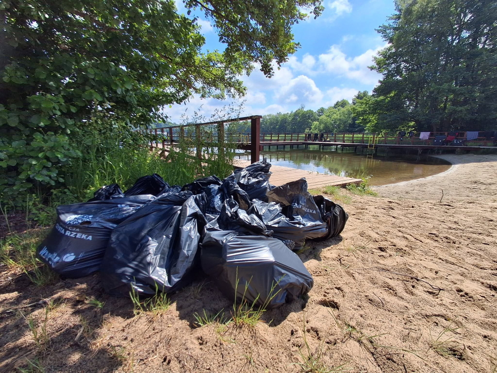 Społeczna akcja na plaży miejskiej w Miłomłynie