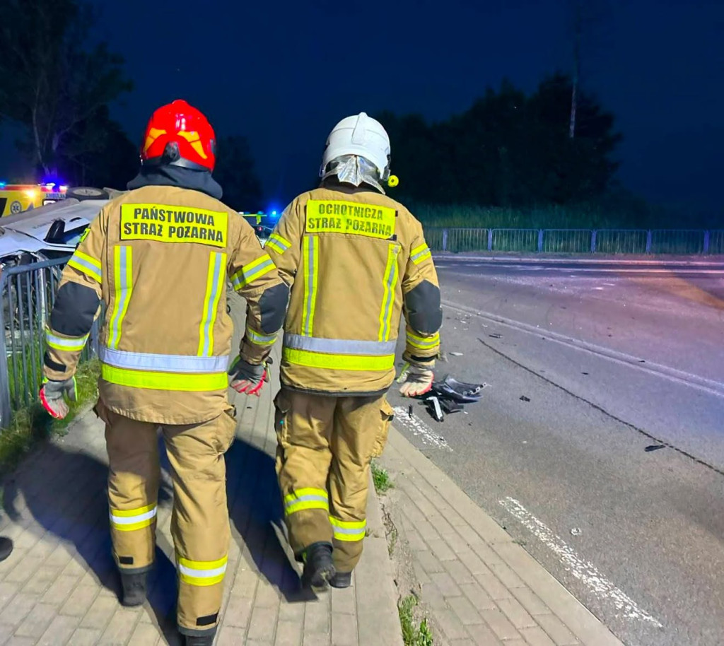 Dwie osoby w szpitalu po wypadku koło Pieniężna