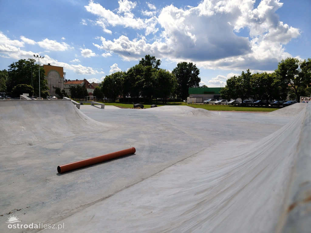 Coraz bliżej koniec budowy skateparku w Ostródzie