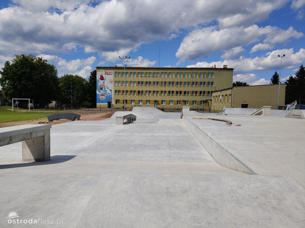 Coraz bliżej koniec budowy skateparku w Ostródzie