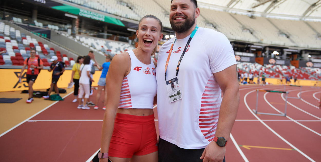 Czołowi lekkoatleci z regionu Natalia Kaczmarek i Konrad Bukowiecki po ślubie