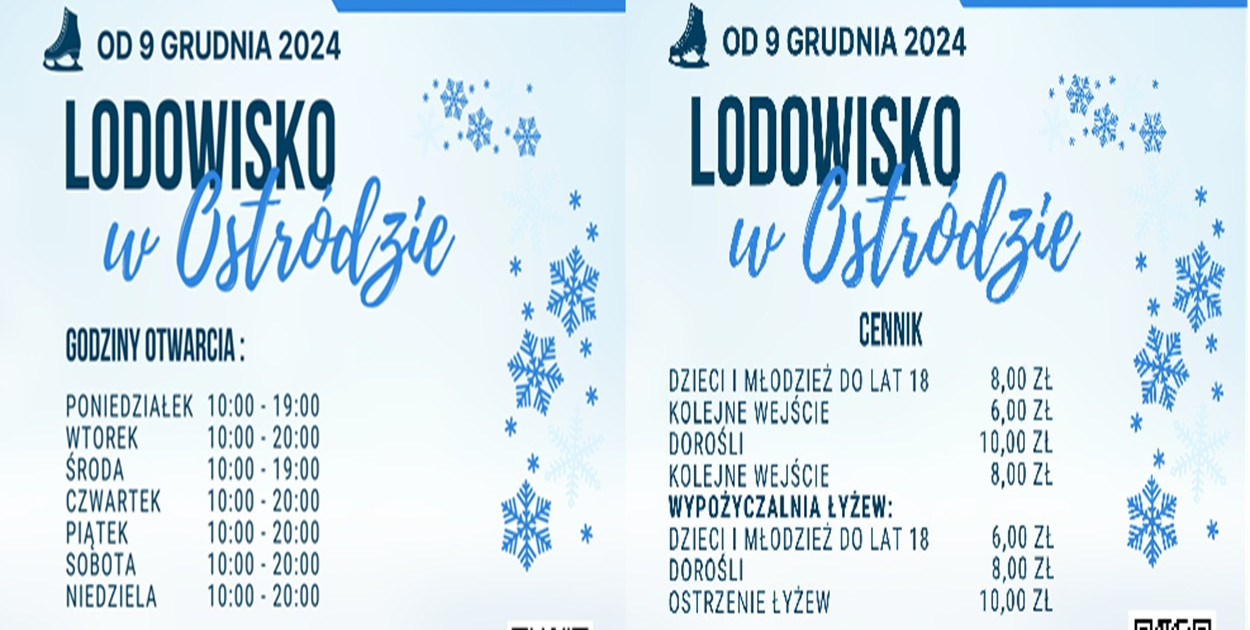 Dziś otwarcie lodowiska w Ostródzie i wstęp bezpłatny