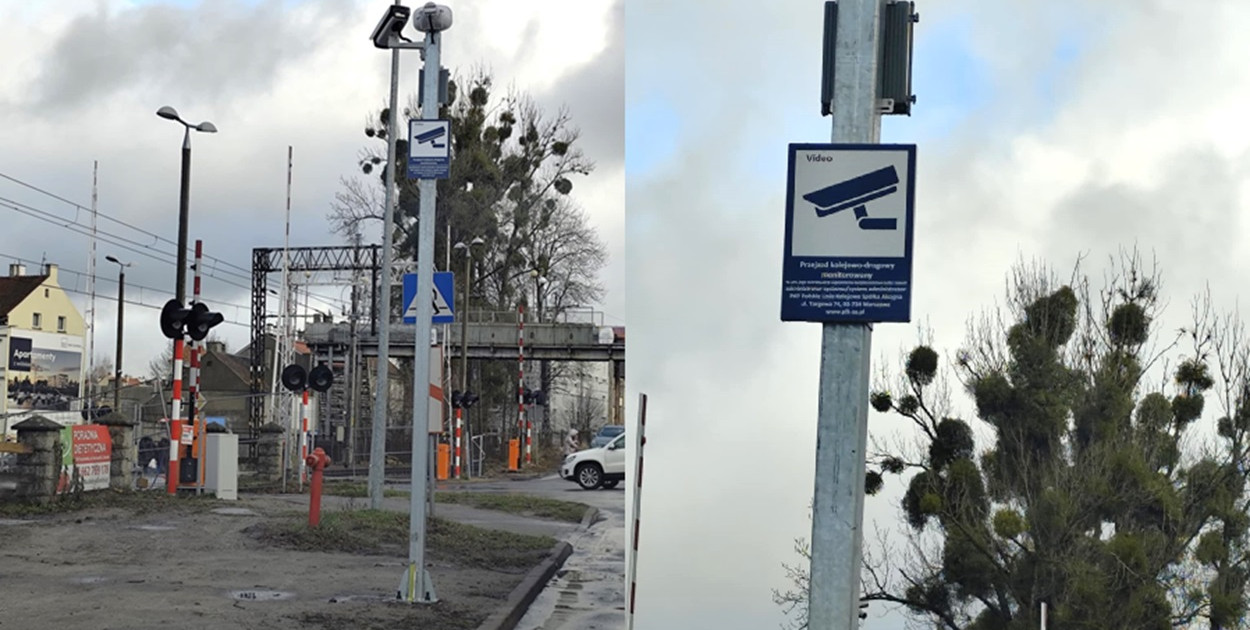 PKP zamontowało monitoring na przejazdach kolejowych w Ostródzie! [FOTO]