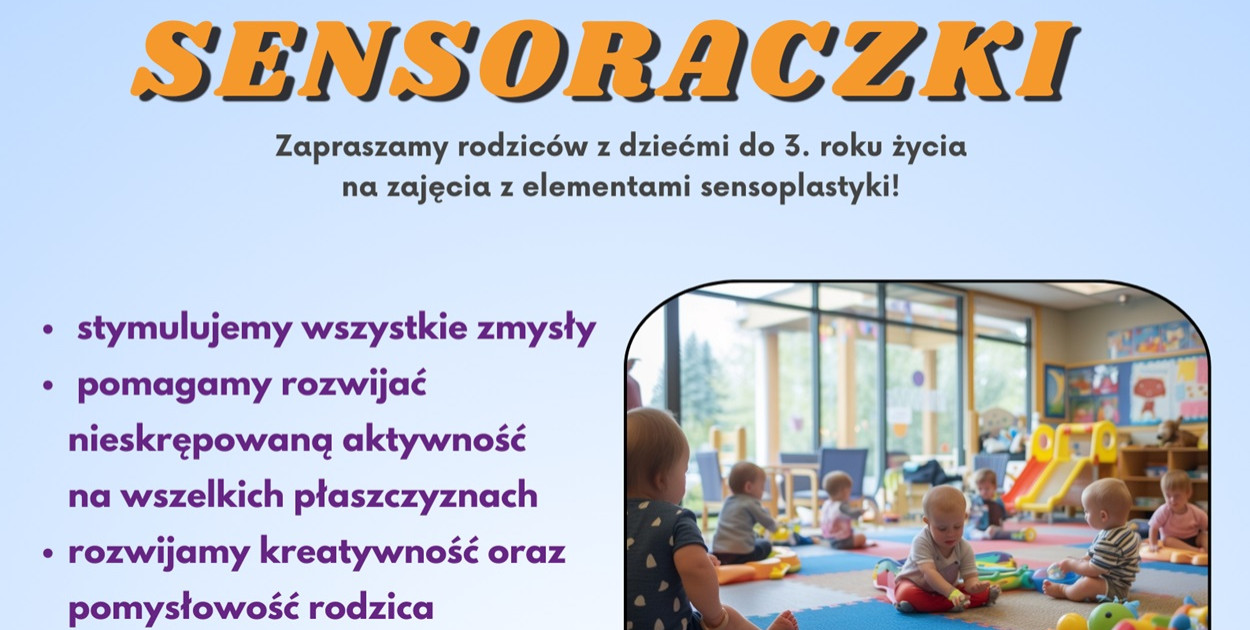 Sensoraczki - zajęcia w Poradni Psychologiczno-Pedagogicznej w Ostródzie