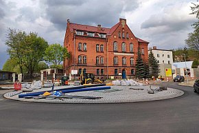 Postęp prac na budowie ronda Mickiewicza/Olsztyńska-11617