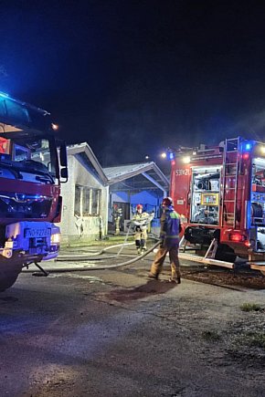 Pożar w budynku dawnego dworca PKS w Ostródzie!-12251