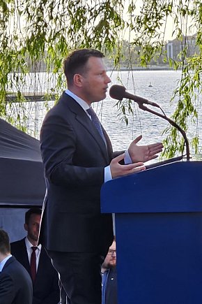 Kandydat w wyborach Sławomir Mentzen w Ostródzie-12462
