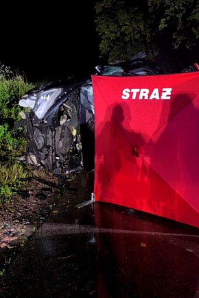 2 osoby zginęły po uderzeniu citroena w drzewo-12631