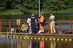 Akcja poszukiwawcza na kąpielisku nad Jeziorem Sajmino!-12694